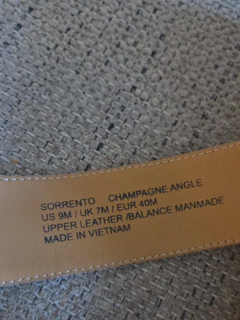 Revere Sorrento Champagne Angle  Sandles
